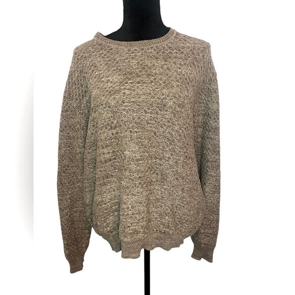 TASSO ELBA LIGHT WEIGHT KNITTED OATMEAL SWEATER MENS SIZE MEDIUM *Super comfy - Picture 1 of 6